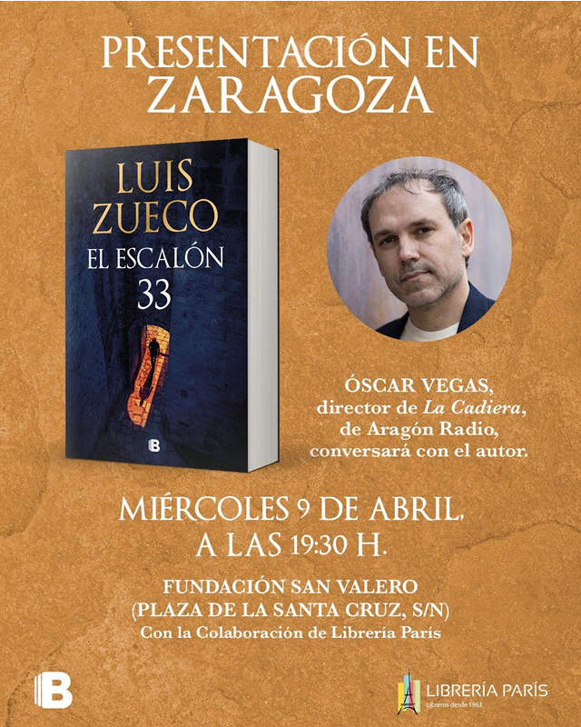 Luis Zueco presenta 'El escalón 33'